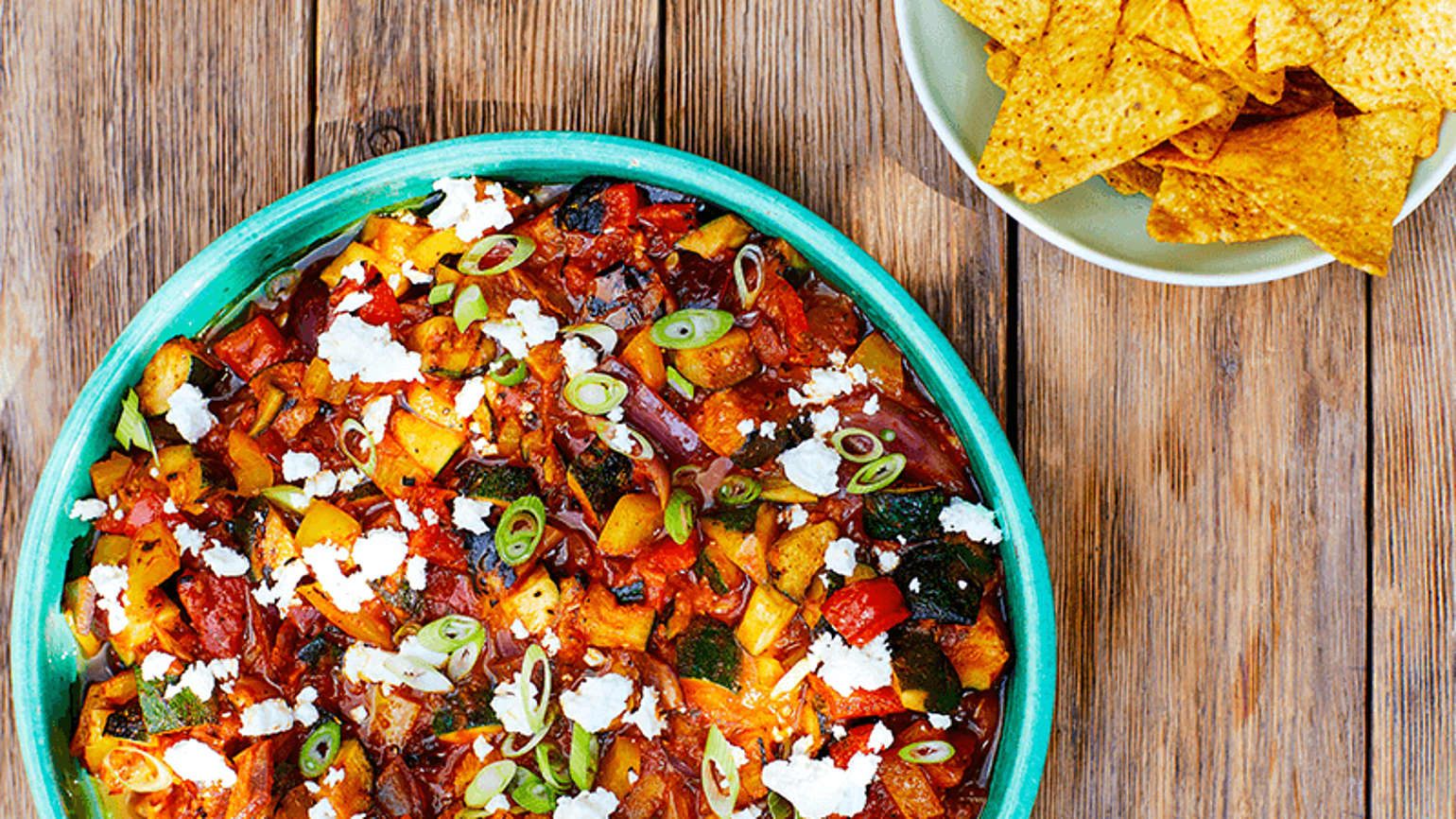 LÉGUMES GRILLÉS AU BARBECUE MEXICAIN